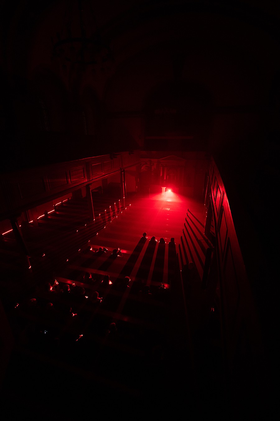 installation Body of Light, exhibition Erloeserkirche Luedenscheid (Germany)