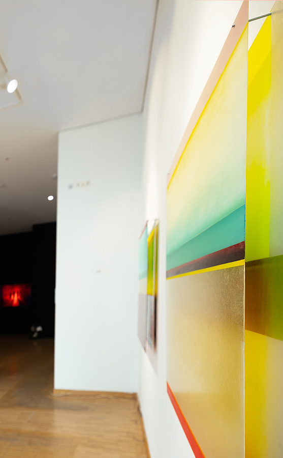Abbildung einer Farbkomposition im Raum für Kunst der Darmstädter Sezession